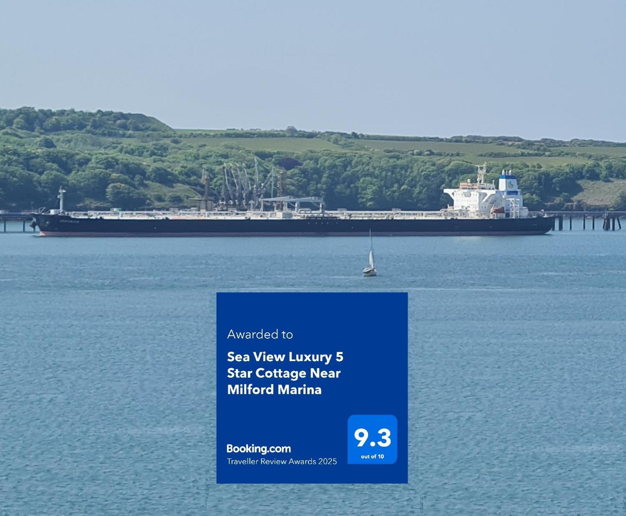 Sea View Luxury 5 Star Cottage Near Milford Marina Milford Haven Exterior foto